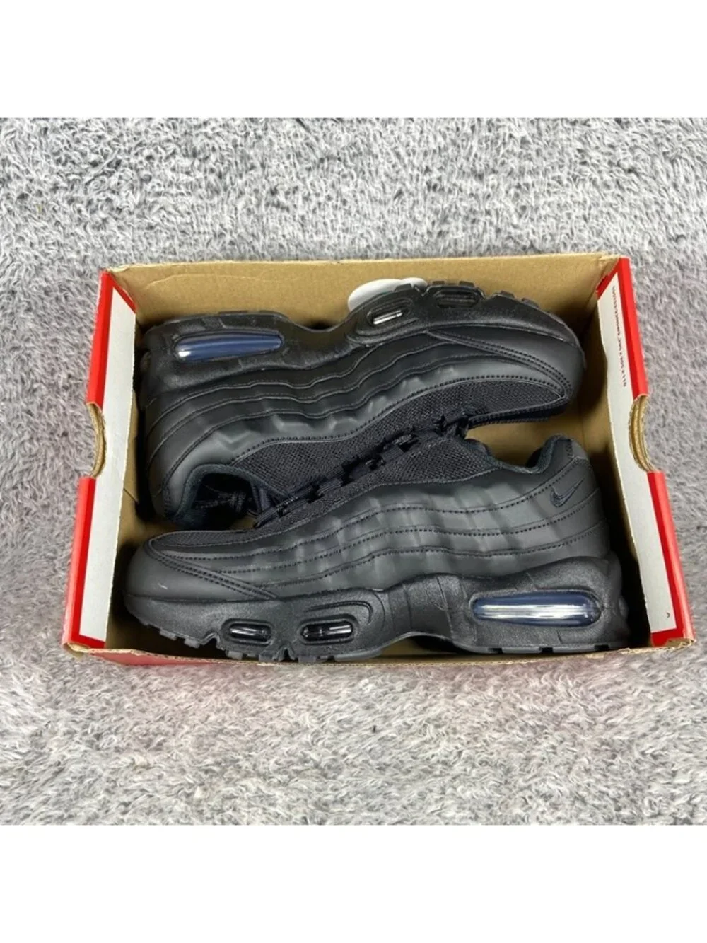 Nike Air Max 95 Big Bubble GS Size 7Y Black Anthracite II4130-001